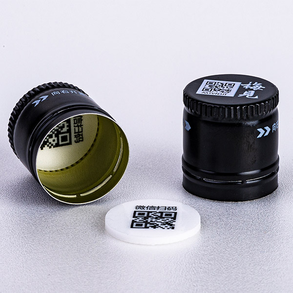 Aluminum Plastic Bottle Cap QR Code